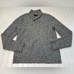Rag & Bone Shawl Collar Sweater Men Small Wool Blend Button Gray. 823